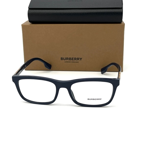BURBERRY ELM BE2334 3961 Dark Blue / Demo Lens 55mm Eyeglasses - Picture 6 of 8